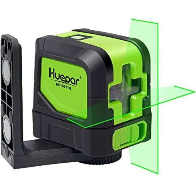 M9011G Green Laser Level Cross Line Self Leveling Large Fan Angle 110 Horizontal 110 Vertical Cross Green Beam Laser Lines Class 2 Standard with