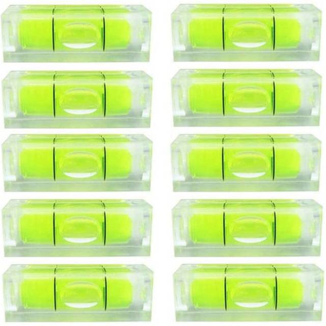 10Pcs Bubble Spirit Level 10X10X29mm Square Levels for Wall Frames