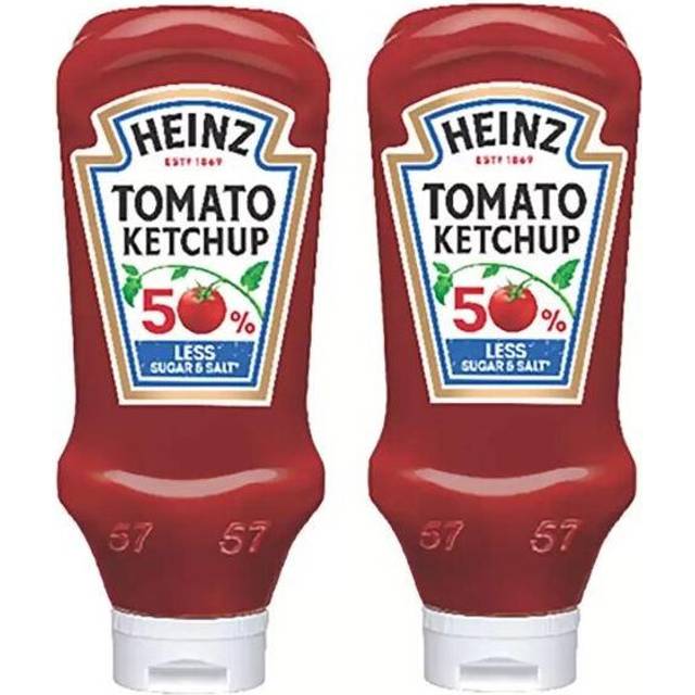 Heinz Tomato Ketchup 50% Less Sugar & Salt 2 x 880g