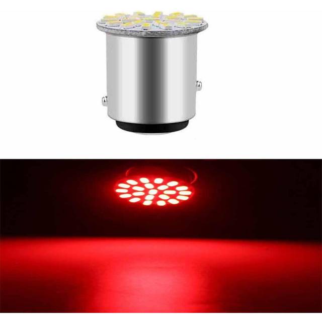 (red, 1157 BAY15D) 6/4/2/1pcs Ba15s P21w 1156 1157 22smd Led Patch Car Tail Side Indicator Stop Light Bulb White Red Yellow Dc 12v