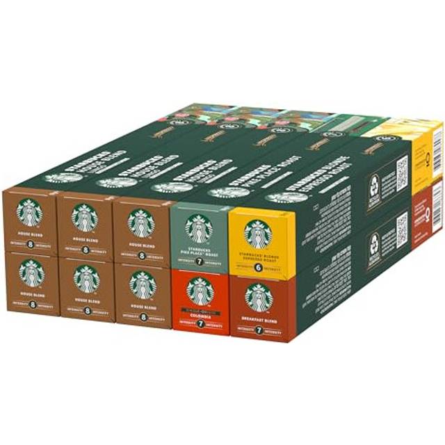 STARBUCKS Coffee Shop Classics - STARBUCKS House Blend Pack by Nespresso, Coffee Capsules 10 x 10 (100 Capsules) - Amazon Exclusive