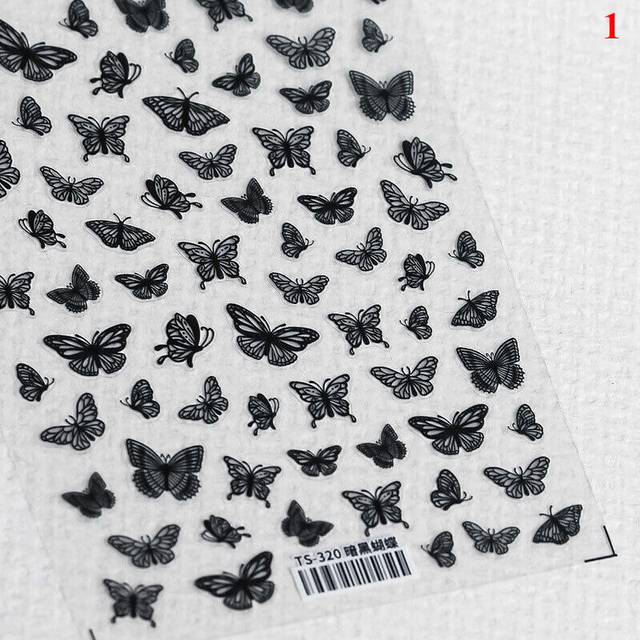 Women Cloud Bubble Nail Foils 5D Embossed Nails Art Stickers DIY Manicure Decal