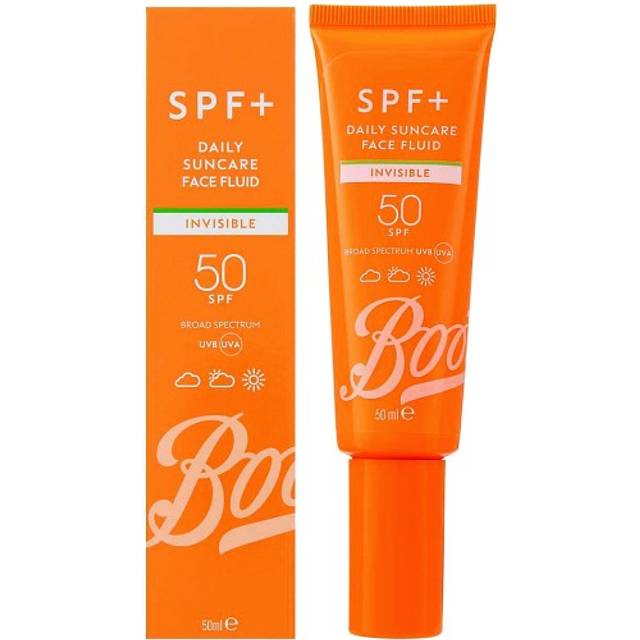 Boots SPF+ Invisible Face Daily Suncare Face Fluid SPF50 50ml