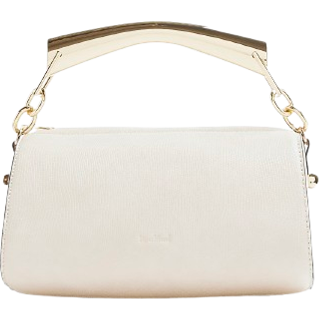 River Island Womens Cream Metal Handle Crossbody Bag - One Size
