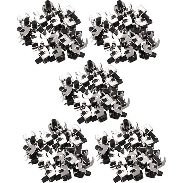 100 Pcs Momentary Right Angle Tactile Tact Push Button Switch 6 x 6mm x 8mm