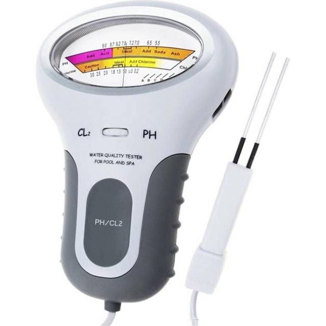 2 in 1 PH Chlorine Meter Tester  Water Quality Testing Device Measuring For Pool Aquarium