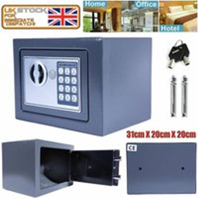 Dayplus - Safe Digital High Security Electronic Key Steel Home Cash Safety Box Fireproof