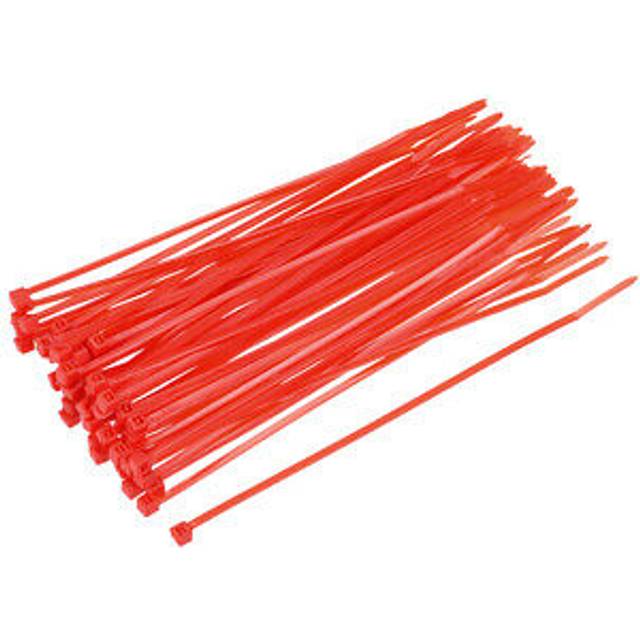 Cable zip ties 150mmx2.5mm self-locking nylon tie wraps orange 100pcs