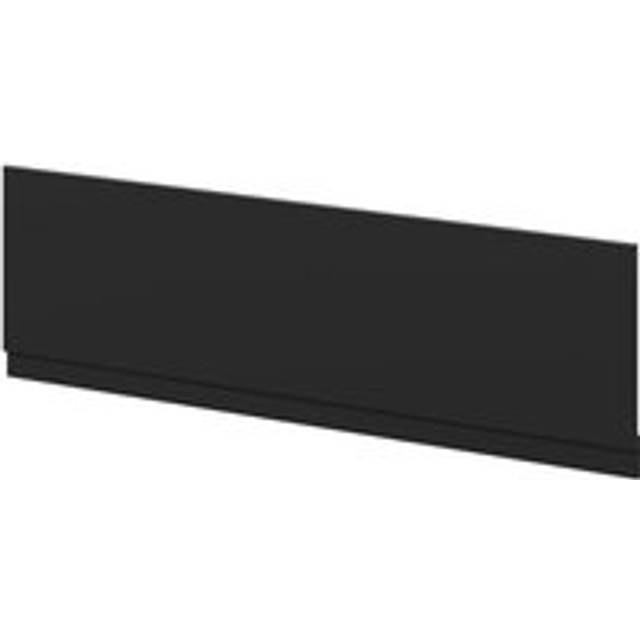 Wholesale Domestic Carlo MDF Front Bath Panel with Plinth | Matt Black | 1800mm