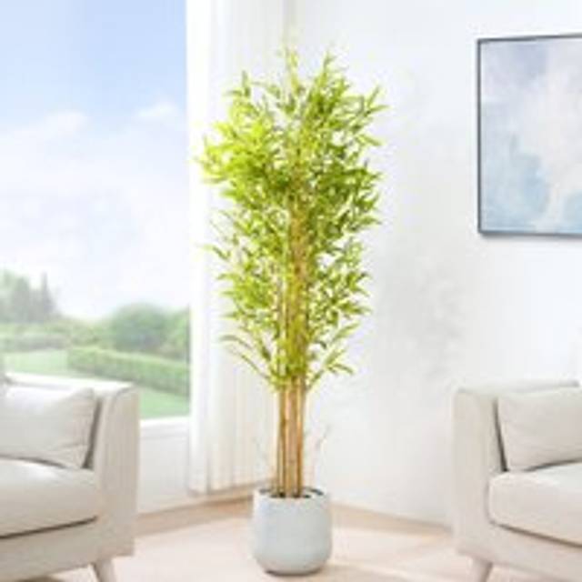 (80CM) Artificial Bamboo Tree with Plastic Planter & Moss