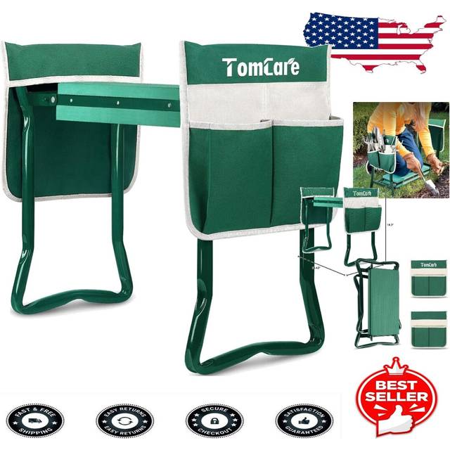 TomCare Upgraded Garden Kneeler Seat Widen Soft Kneeling Pad Garden To