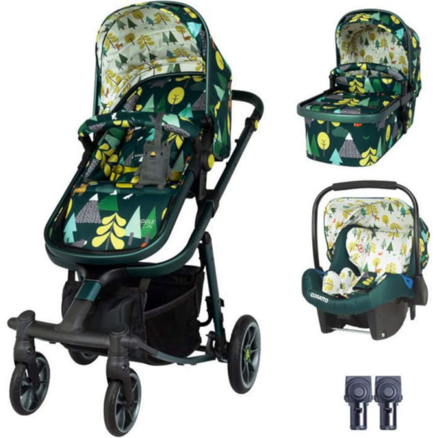 Cosatto Giggle Quad + FREE Port 0+ Car Seat & Adaptors - Into The Wild