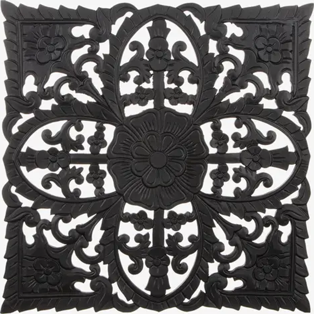 Tempeltavla Med Belysning Svart Different Design