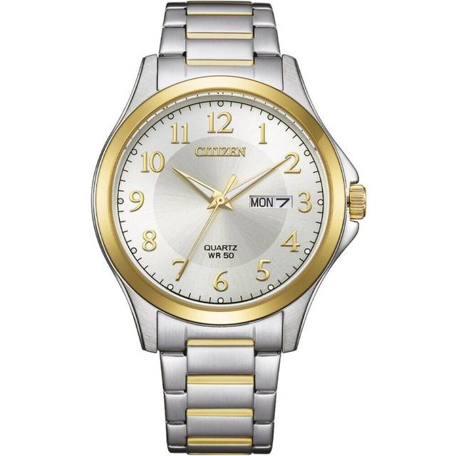 Citizen Bf2026-89a Two-tone Gold Stainless Steel Analog Quartz Men Casual Watch