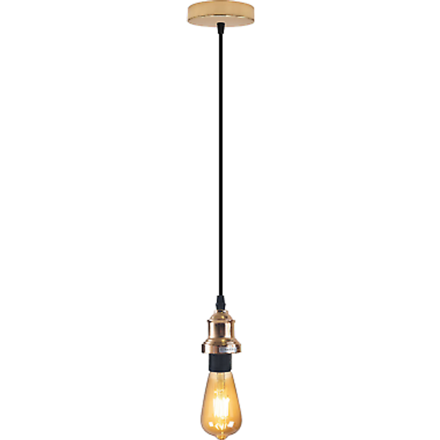 French Gold Industrial fixtures E27 Base Pendent with 95cm Cable light set~4456 - No