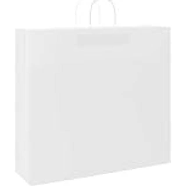 vidaXL Paper Bags 250 pcs with Handles White 54x15x49 cm