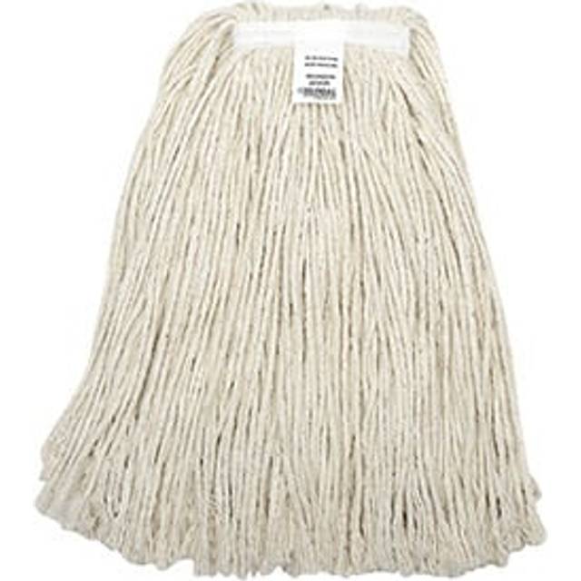 Greenwood Mop & Broom 305 24 oz 4 Poly Narrow Band Cotton Cut-End Mop Head, Natural