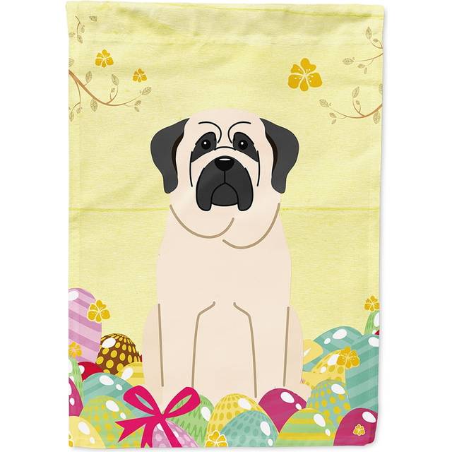 Caroline's Treasures BB6017CHF Easter Eggs Mastiff White Flag Canvas House  Large  Multicolor