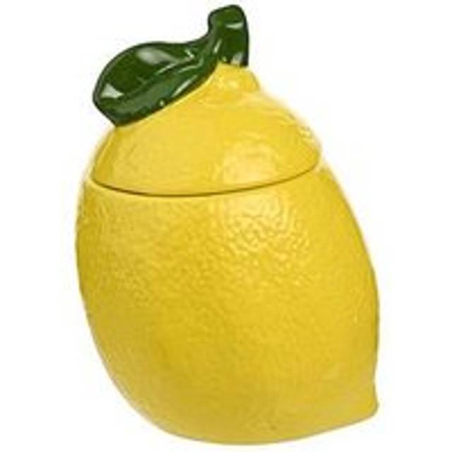 Hestia Lemon Sugar Jar - Yellow