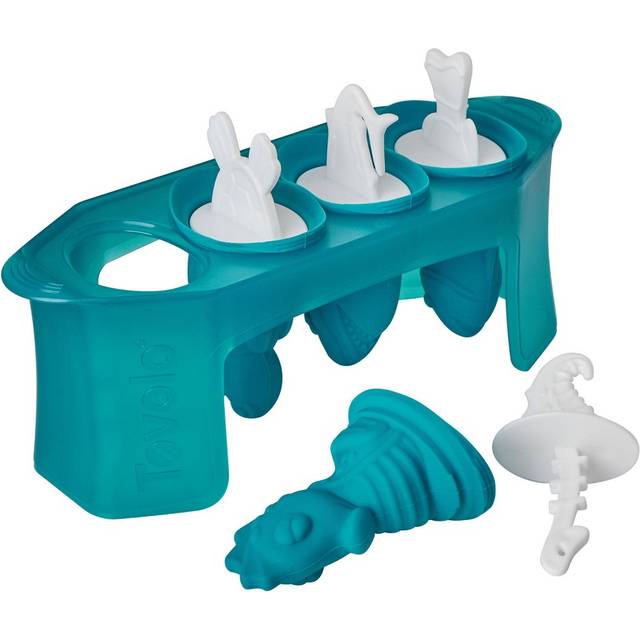 Tovolo Silicone Popsicle Molds with Sticks (Ocean Friends) - Ice Pop Molds with 4 Cavities for Homemade Flavored Ice Pops & Frozen Snacks - Popsicle M