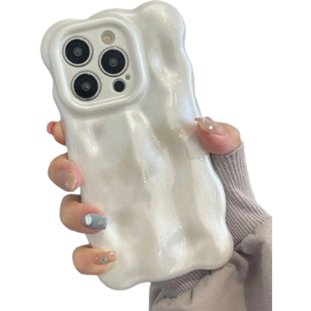 SHEIN 3D Pearl Phone Case Compatible With IPhone 16 Pro Max 15 14 13 12 11 Pro Max