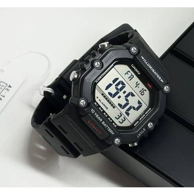 Casio Digital Resin Strap Quartz AE-1600H-1AV 100M Men's Watch
