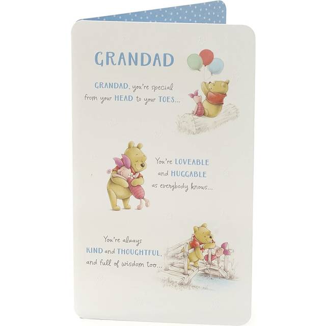 Grandad disney winnie the pooh & piglet birthday uk greetings card