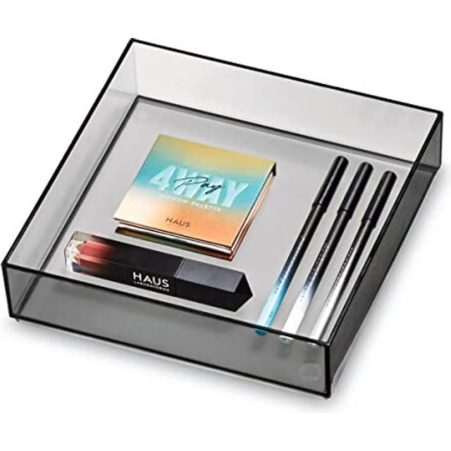 iDesign Signature Series by Sarah Tanno Cosmetic Drawer Organizer, Smoke/Matte Black