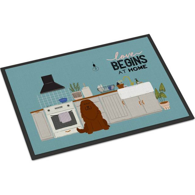 Caucasian Shepherd Dog Kitchen Scene Indoor or Outdoor Mat 18x27 CK7754MAT