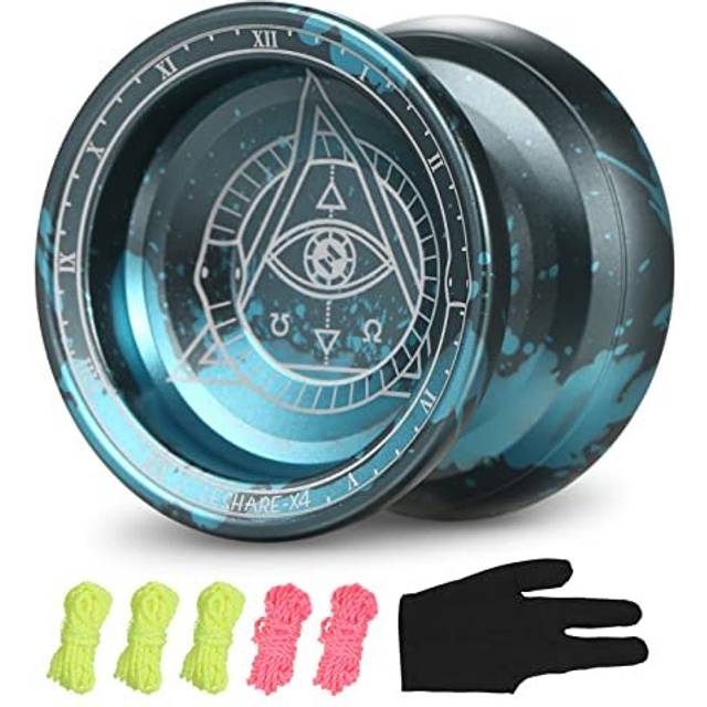 Professional Yoyo Competitive Aluminum Yoyo Ball Yo Yo Gift with Strings and Glove