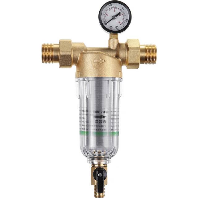 (TypeB) Water Pre-Filter System 1'' To 1/2'' 3/4'' 40UM Pre-filter Brass Mesh Prefilter