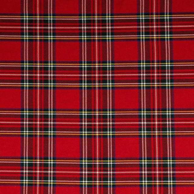 (Royal Stewart) Pack of 4 UK Made Tartan Check Napkins Traditional Serviettes