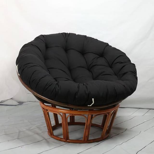 Hovoto Papasan Chair Cushion, Outdoor Cloth Swing Rattan Chair Cushion, Egg Nest Chair Pad, Rattan Swivel Chair Cushion, Overstuffed Round Padded,