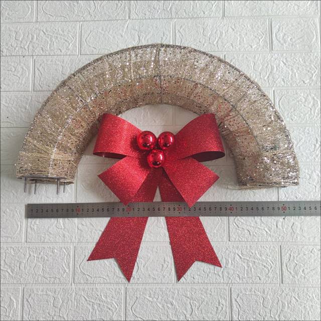 Stair Christmas Garland for Stairs, Door , Window, with Light 20Inch