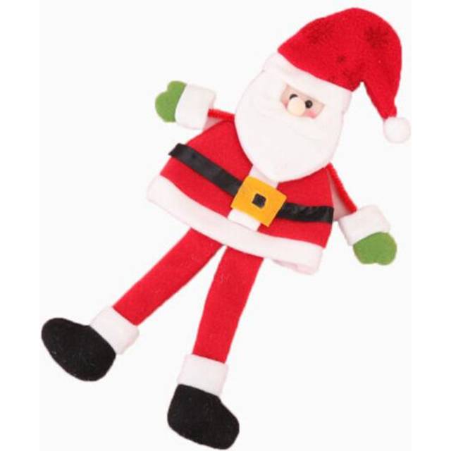 2PCS Santa Claus Christmas Dinner Table Decoration Champagne Wine Bottle Bag