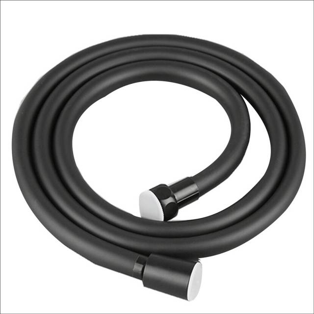Bathroom 1.5M Shower Hose Flexible Black PVC Shower Explosion-Proof Home Bathroom Pipe Fittings Hose