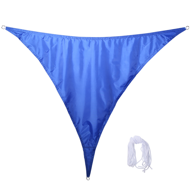 Waterproof Shade Sail for Courtyard Garden, Right Angle Triangle Awning, Anti-UV Swimming Pool Canopy,Dark Blue,A
