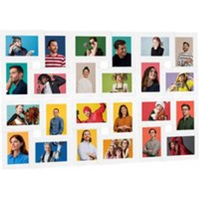 Collage Photo Frame for 24x(10x15 cm) Picture White MDF - One Size