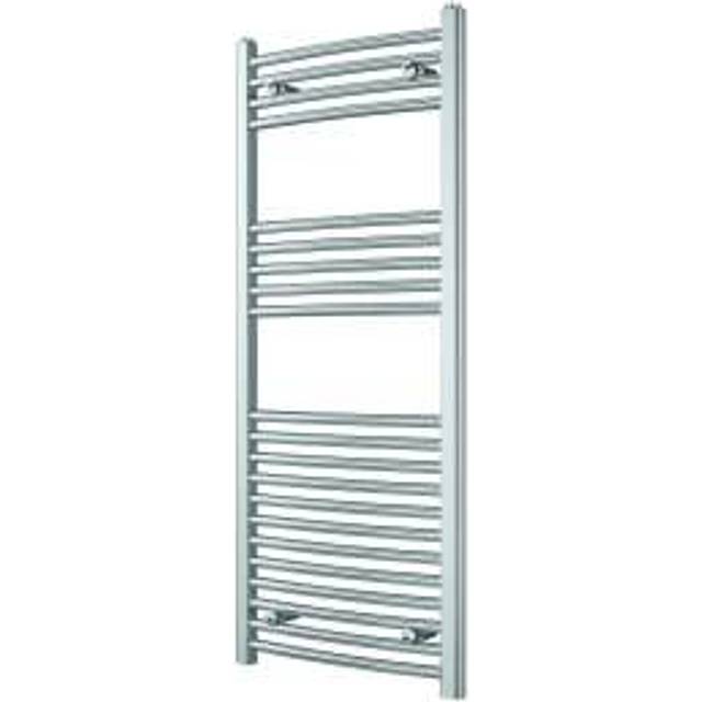 Kudox Chrome Curved Towel Radiator - 1200 x 500mm