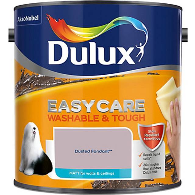 Dulux Easycare Washable & Tough Matt Emulsion Paint - Dusted Fondant - 2.5L
