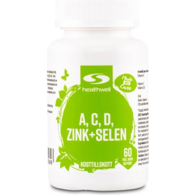 Healthwell A, C, D, Zink+Selen, 60 kaps
