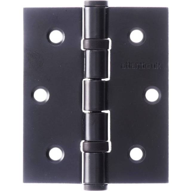 Atlantic UK 76mm (3&apos;&apos;) Ball Bearing Hinges - Matt Black (180932)