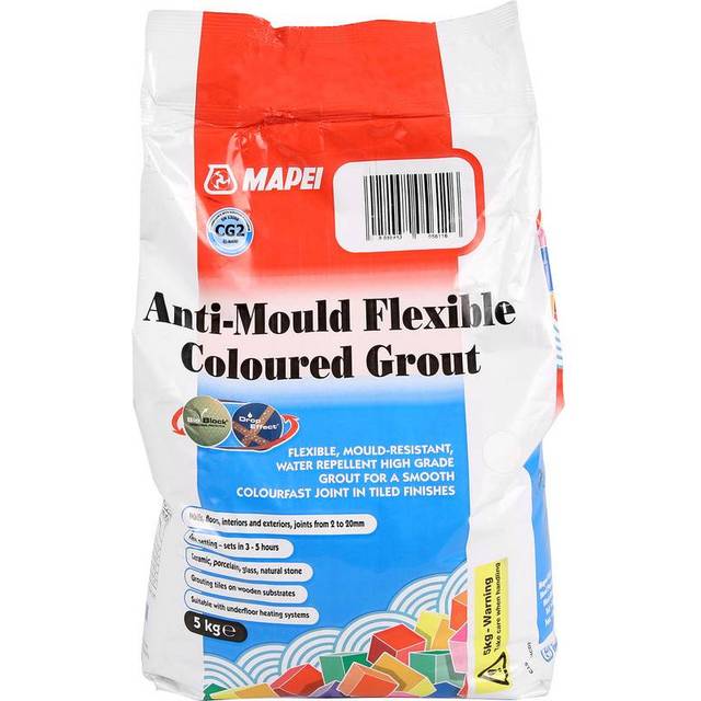 Mapei Anti-Mould Flexible Grey Coloured Tile Grout - 5kg