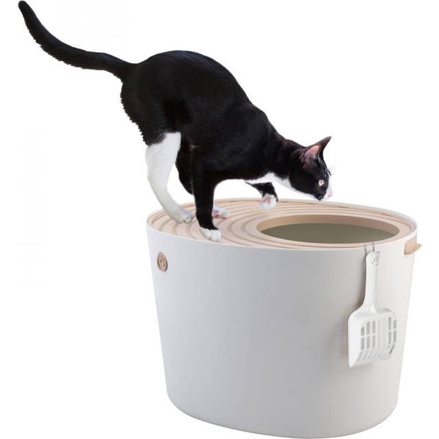 Polypropylene Litter Box - Beige (23cm H X 46cm W X 34cm D)