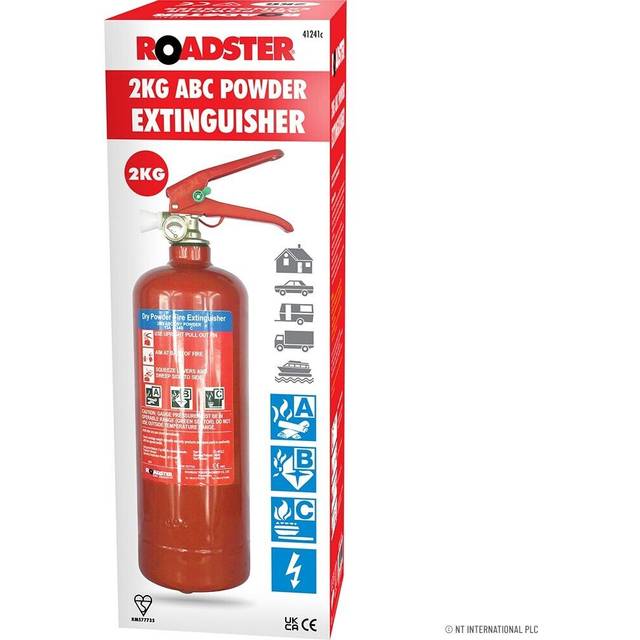 ABC Powder Fire Extinguisher 2kg - 13A 89B C Fire Rating
