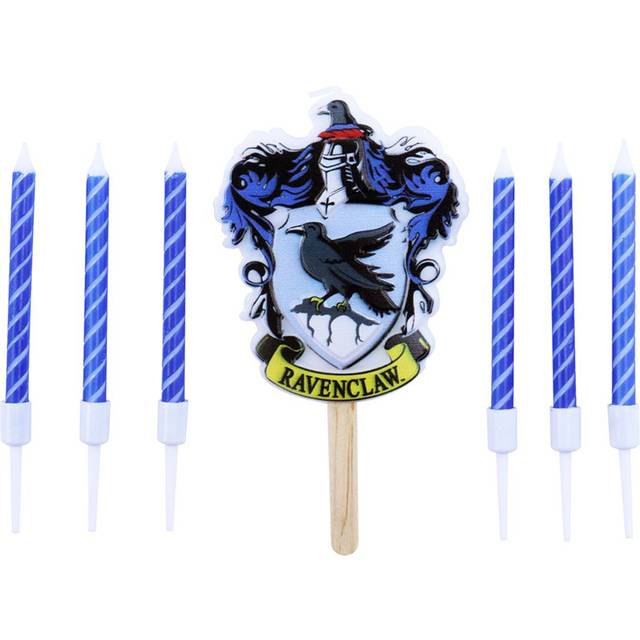 Harry Potter Ravenclaw House Candles Set Of 7 - Blue