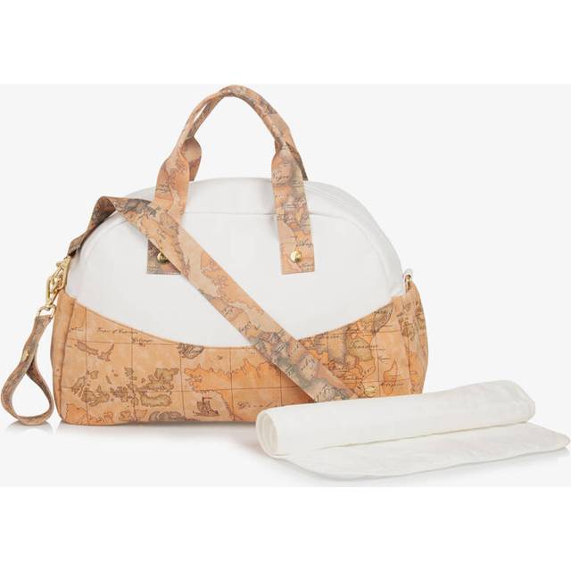 Alviero Martini Boys White Geo Map Changing Bag (41Cm)