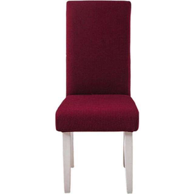 Chair Cover Wine Red Corn Kernels Waterproof Universal Size For Dining Room Slipcovers