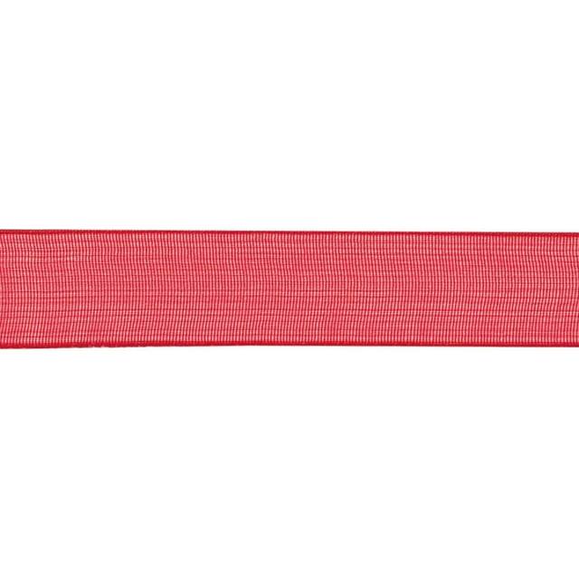 Berisfords 10mm Super Sheer Organza Ribbon - 15 Red - per metre