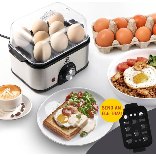Superlex 500w egg boiler food steamer 8 egg cooker multifunctional steam cooker